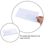 50Pcs Peel and Seal Security Envelopes with Left Window for Invoices Statements Checks Confidential Storage