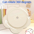 1pc 360 degree cute rotating pen holder, large capacity multifunctional desktop stationery storage box, stationery storage
