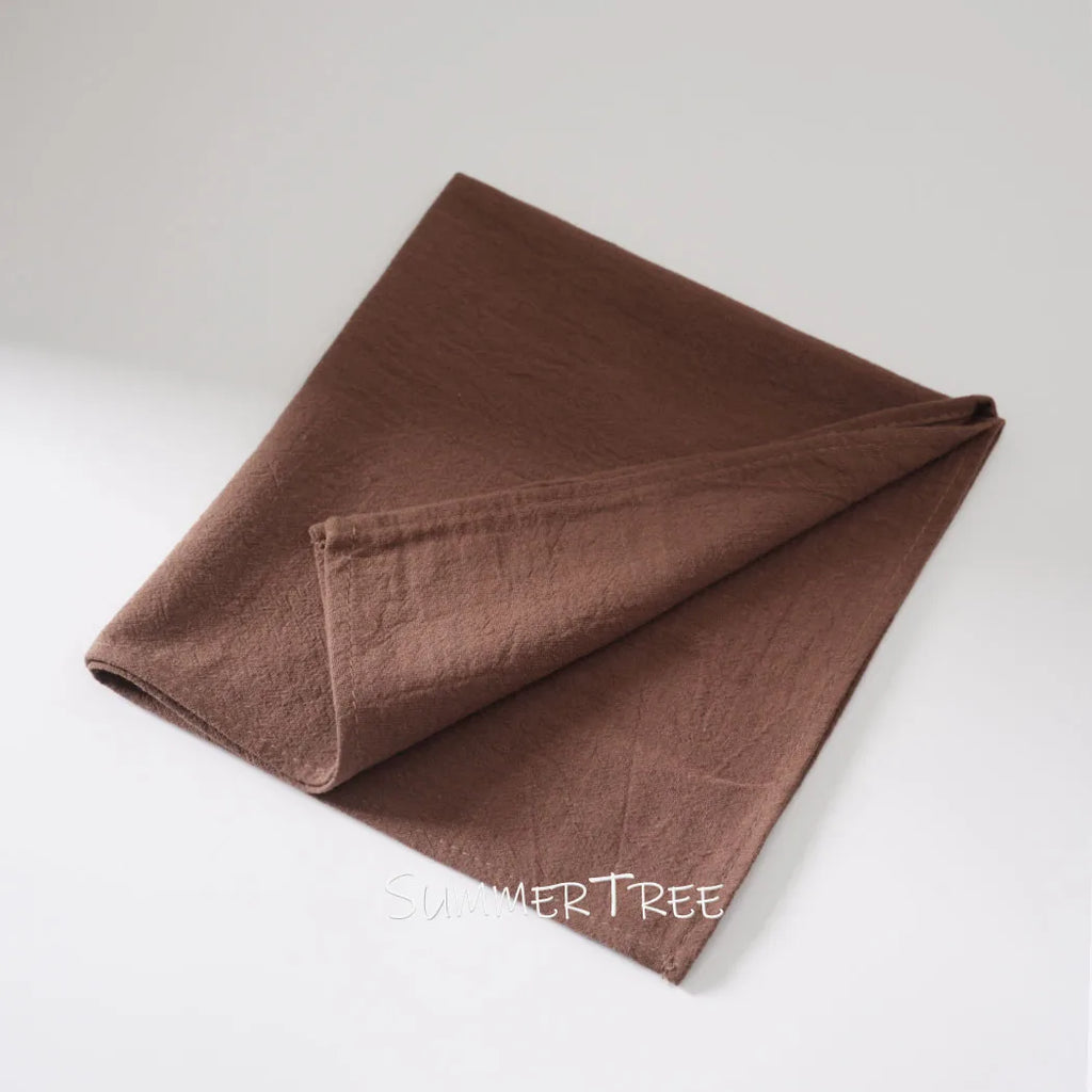 6pcs 40x40cm Cloth Napkins Washed Cotton Dinner Table Napkin Square Soft Absorbent Washable for Home Wedding Party Decoration