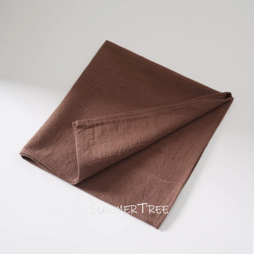 6pcs 40x40cm Cloth Napkins Washed Cotton Dinner Table Napkin Square Soft Absorbent Washable for Home Wedding Party Decoration