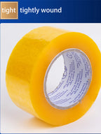 1roll 42mm Width Clear Yellow Packing Tape, Heavy Duty Packaging Tape for Shipping Packaging Mobile Sealing, 40-190m