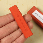 Japanese Sumi Ink Color Painting Ink Stick Landscape Drawing Red Orange Ink Block Calligraphy Writing Chinese Color Ink Ingots