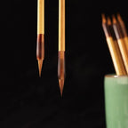 Oil Watercolor Chinese Calligraphy Brush Wolf Hair Bamboo Scriptures Writing Brush Oil Painting Art Paint Brush Watercolor