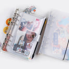 1PCS/LOT A5/A6/A7 Storage Bag School Office Supply Transparent Loose sheet Notebook zipper Self-sealing File Holder