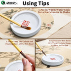 Marie's 3pcs Fine Line Painting Art Brushe Set-Artists Deatail Painting Tool for Intricate Artwork, Chinese Calligraphy