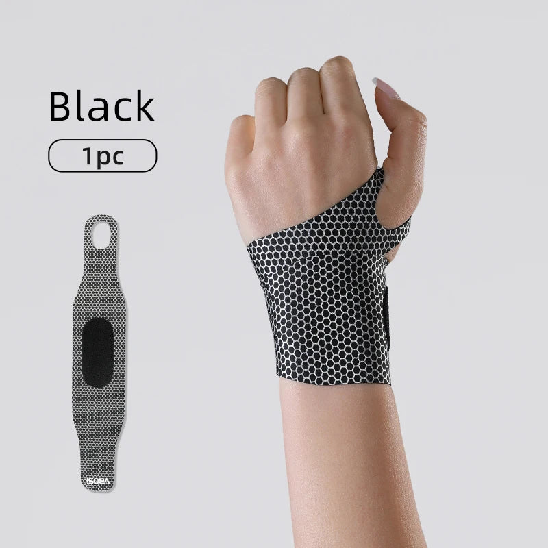 1 Piece Lightweight Laminated Adjustable Wrist Wrap – Unisex Support for Work, Badminton & Gym Training for Women Men