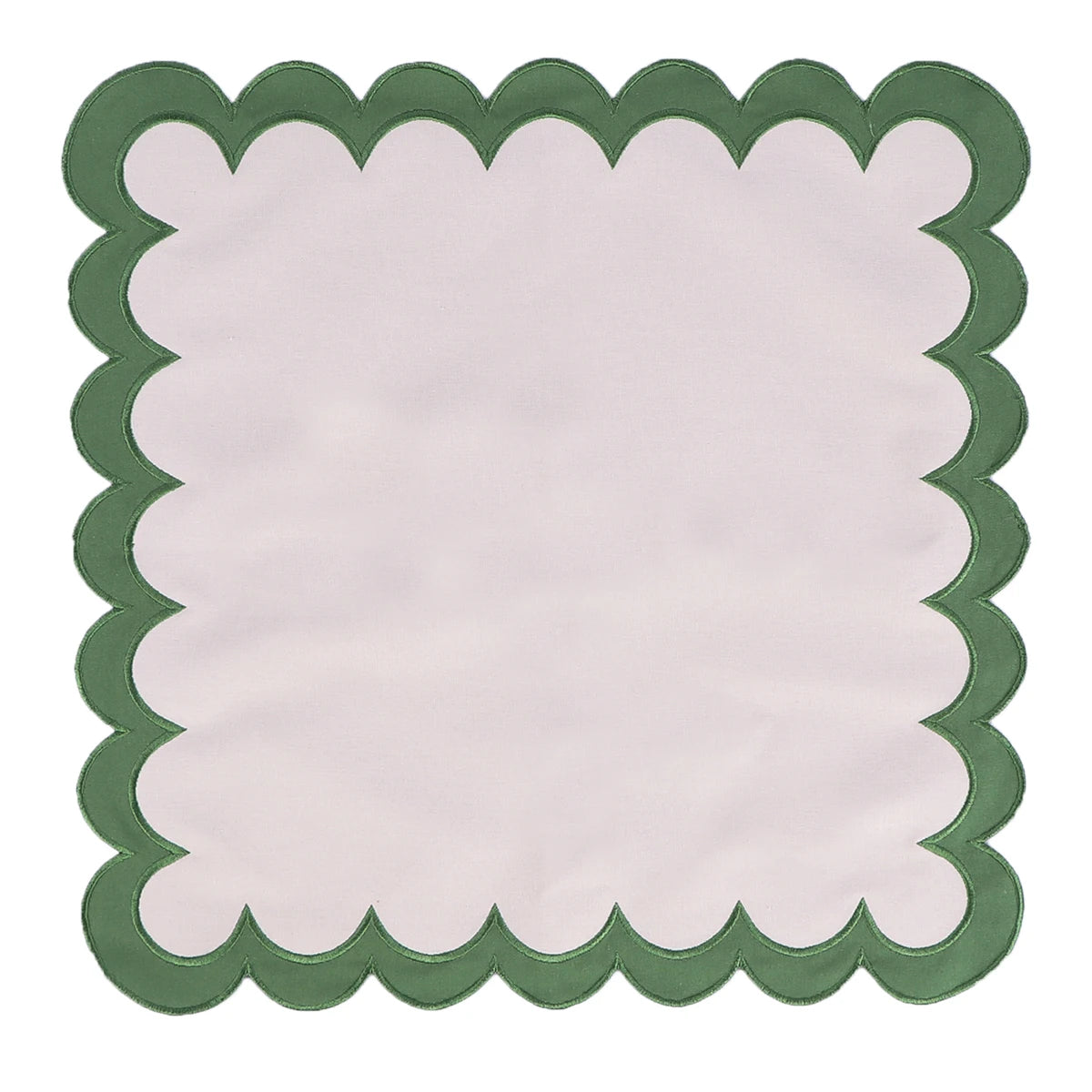 High Quality Embroidered Napkin Vintage Wavy Edge Color Blocking Design Reusable Placemats Wedding Banquet Decoration