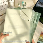 Creative Large Capacity File Folders Waterproof L-Shaped File Organizer Plastic Sorting Storage Document Bag For Student