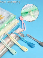 5/10pcs A4 Zippered File and Storage Bag, Waterproof and Transparent Storage Bag Suitable for School Office Travel Storage