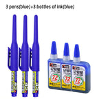 Lot 45mm Waterproof Long Head Nib Deep Hole Markers Pen Tile Carpenter Pen Multi-purpose for Woodworking Black/Blue/Red Ink