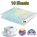A4 Glossy Matte Printable Vinyl Sticker Paper 10 Sheets Self-adhesive Copy Paper for Inkjet Printer DIY Crafts Waterproof Paper