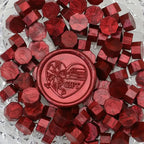 100pcs/bag Octagonal Sealing Wax Beads for Wax Stamps is Suitable for Wedding Invitations, Envelope Cards, Christmas Gift