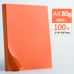 100 Pieces of 80g Draft Paper A4 Copy Paper White Pink Green Blue Red Printer Paper Office Paper Practice Paper for Student