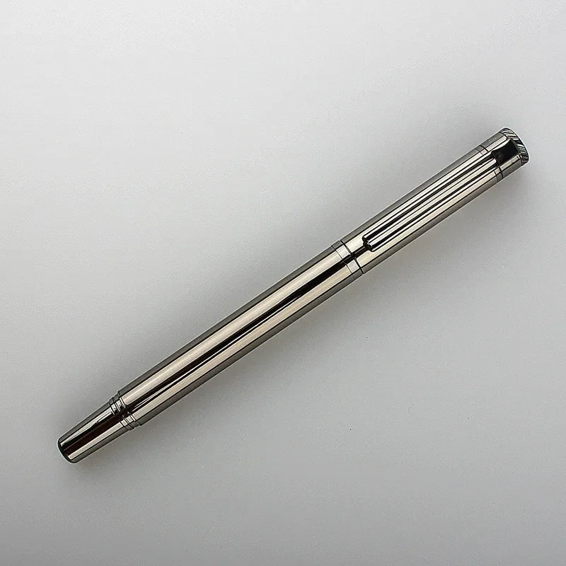 High Quality for Writing Fountain Pen 0.38mm EF Nib Stainless Steel Metal Inking Pen for Writing Signing Pen