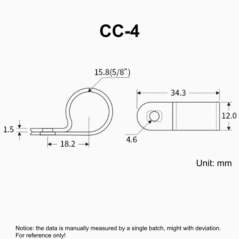 100pcs White R Shape Cable Clips Screw Fixing Nylon PA66 Plastic Desk Office Electric Wire Holder Fastener Management