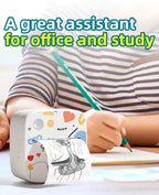 DOLEWA D2 Doodle Portable Printer Thermal Paper Printer Label Sticker Paper Print Wireless Label Maker Printer for DIY Photo Pri