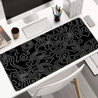 Hot Sell Large Gaming Mouse Pad Multi-size Gamer Mat Abstract XL Computer Cushion Keyboard Desk Non-Slip Rubber Locking Edge Rug
