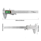 150mm Backlit Digital Caliper Stainless Steel Metal Calipers 6inch LCD Display Electronic Vernier Caliper Measuring Tool Gauge