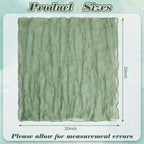 12 PCS Gauze Table Napkins 20x20 Inch Soft Cheesecloth Wrinkled Dinner Napkins for Weddings Party Reception Anniversary