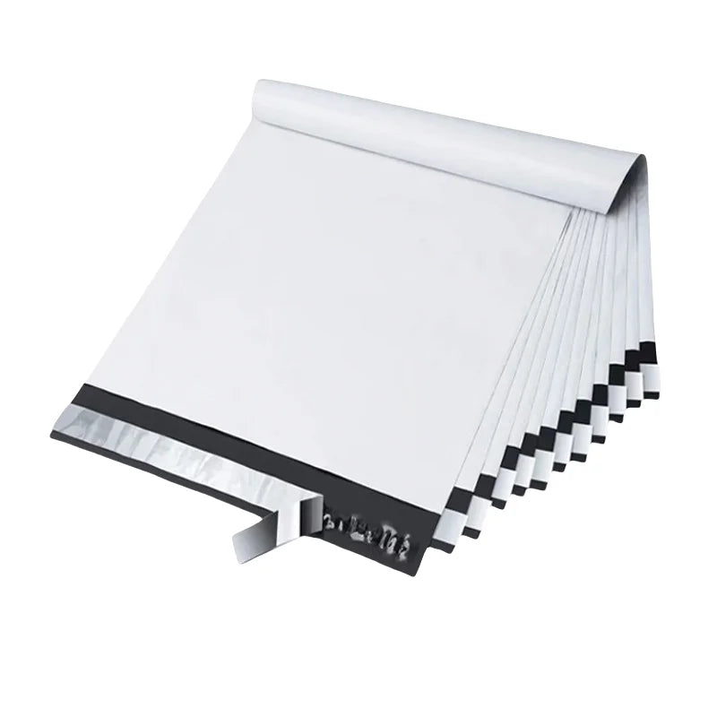 100Pcs self adhesive poly mailer shipping bags waterproof durable postal packaging bags for clothes e commerce delivery packing