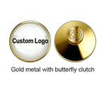 100pcs/lot Shirley custom metal badges lapel pins with epoxy resin domed Printed label pins name badge personalised
