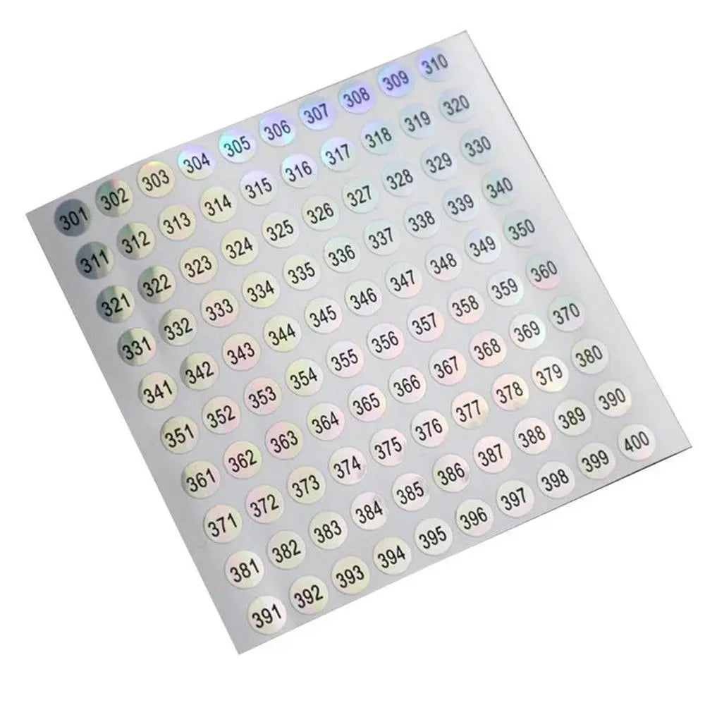 1-500 Classification Sticky Craft Package Label Distinguish Diamond Paint Storage Tags Digital Label Number Stickers Waterproof