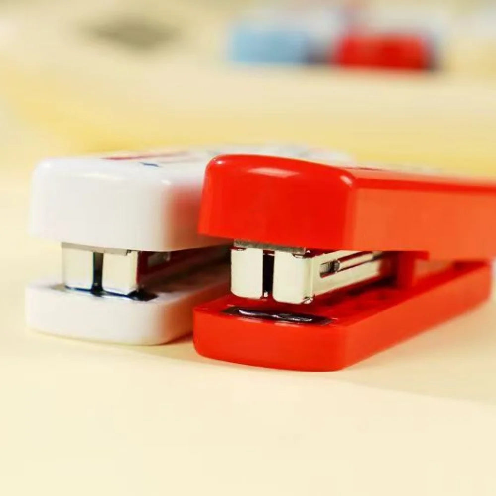 Genuine Sanrio Hello Kitty Stapler Set Cartoon Mini Portable Campus Office Stationery Supplies Books Document Binding Machine