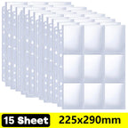 A4 Size 9 Pocket Trading Gaming Card Sleeves Double Side Storage Album Binder Pages Card Collection Holders Idol Photo Albums