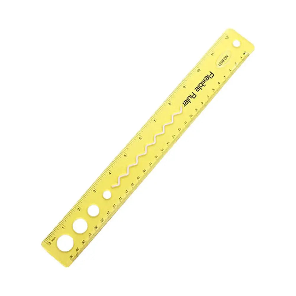 30CM Flexible Ruler Foldable PP Material Eco Friendly Safe for Students Math Drawing Crafts Measurement School Office Supplies