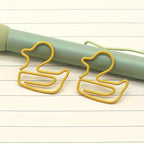 Adorable Duck Shape Paper Clips, Office Organization, and Student Test Paper Management - Durable, Reusable