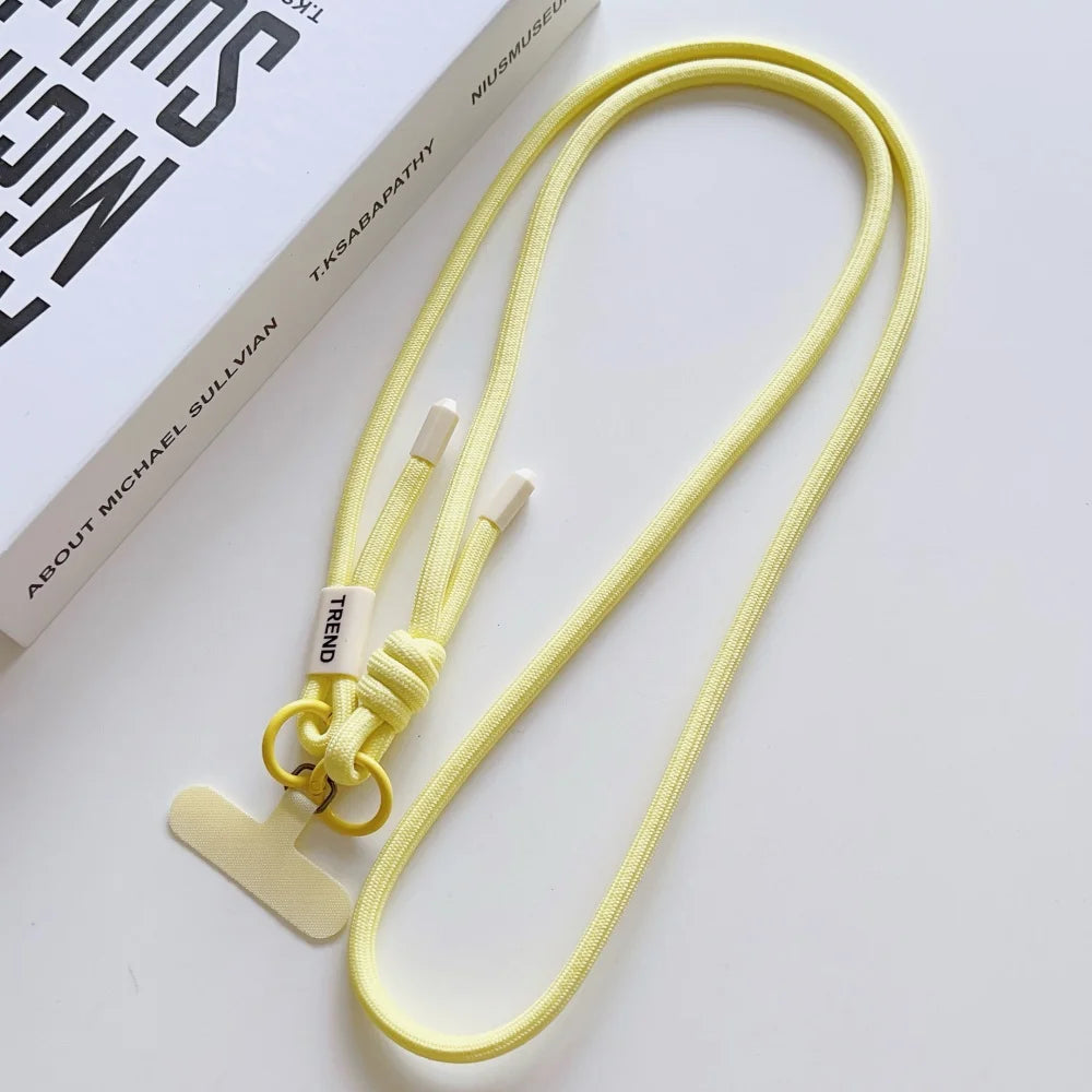 Candy Color Colorful Adjustable Long Lanyard for Mobile Cell Phone Crossbody Anti-Lost Strap Hanging Rope Universal Necklace