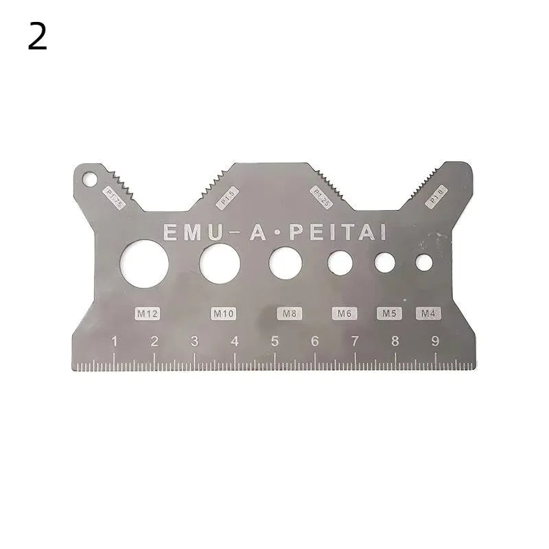 NEW Screw Thread Pitch Gauge Ruler Measuring Tool Bolt Nut Metric Machining Threads Screw Cutting Gauge Angle Model Measuring