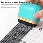 Wide-sized Privacy Roller Seal Multi-Functional Leakproof Wide Roller Stamp Garbled Chapter Privacy Applicator Confidential Seal