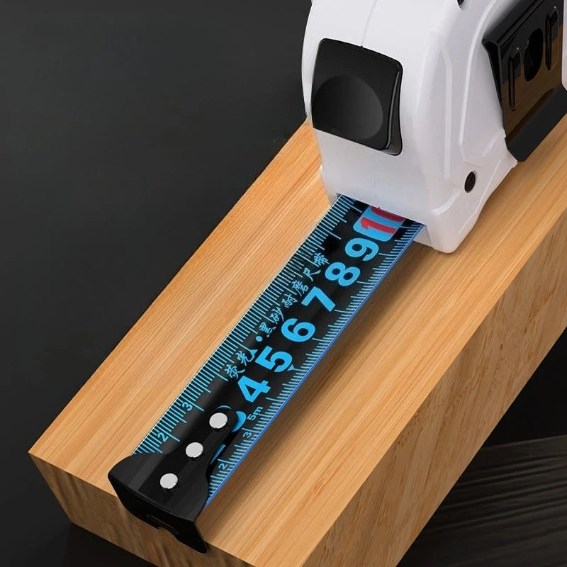 Classic Blue Light Self-Locking Steel Tape Measure 5m/7.5m/10m for Ultra Wide and Ultra Thick Decoration Construction