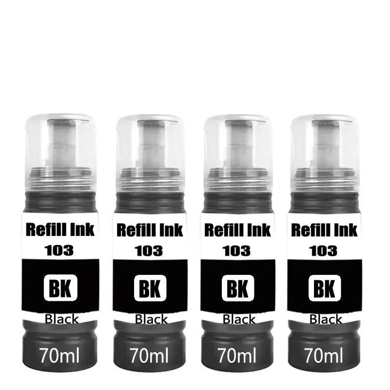 T103 103 104 Refill Dye Ink For Epson Eco Tank L1110 L3100 L3110 L3111 L3116 L3150 L3151 L3156 L3160 5190 Desktop Printer