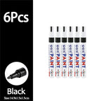 1/3/6/12Pcs Colorful Permanent Paint Marker Waterproof White Markers Tire Tread Rubber Fabric Paint Metal Paint Marker Pens