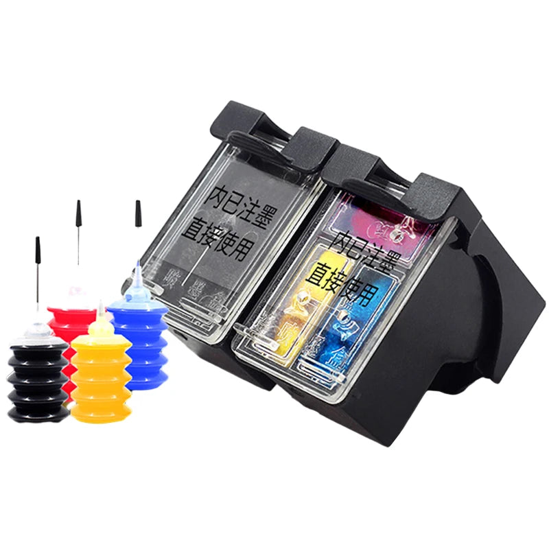 664 XL 664XL Refillable Ink Cartridge Compatible for HP664 for HP Deskjet 1115 2135 3635 2138 3636 3638 4535 4536 4538 4675 4676