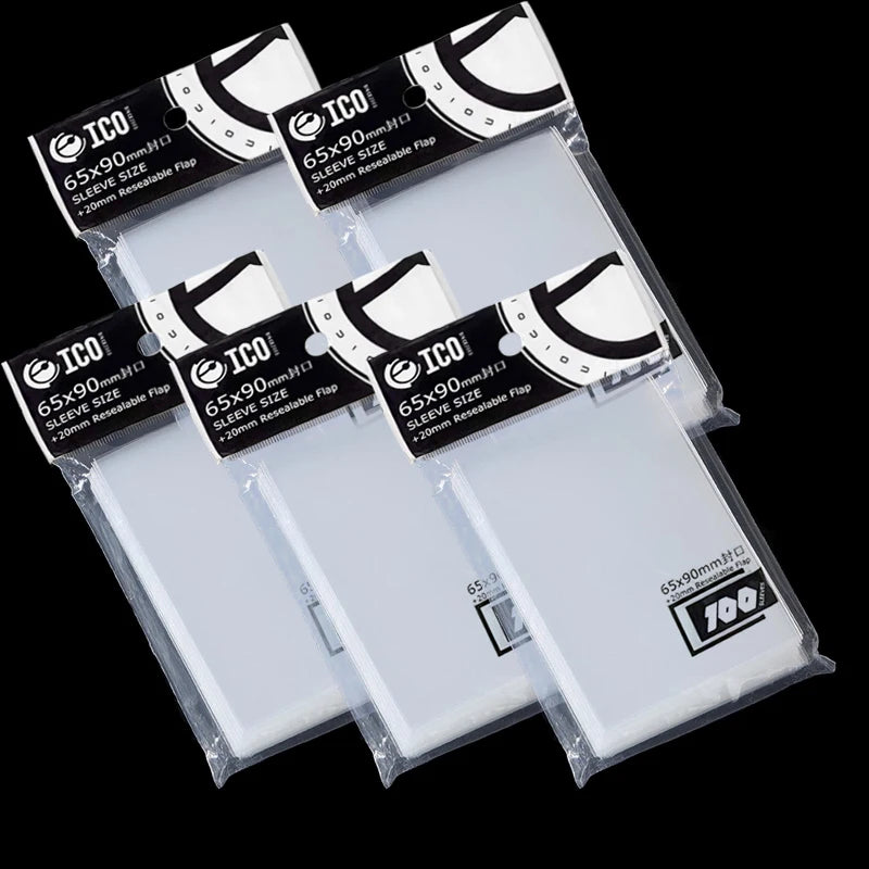 100pcs/pack 65*90mm Card Sleeves Card Protectors Perfect Size for Football Cards, Sport Cards, MTG Cards Collection Card Storage