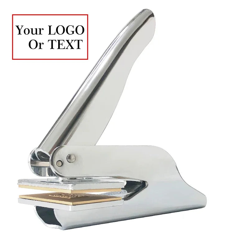 Embosser Stamp Customized Private Logo Customization Library Book Invitation Wedding Embossing Stamp Company Paper Leather Seals