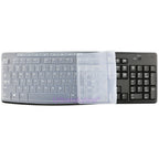 Keyboard Cover for Logitech K200 K260 K270 K275 K295 MK200 MK260 MK270 MK275 MK295 Silicone Protector Skin Case Film Clear Black