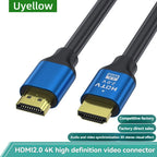 Uyellow HDMI-compatible Cable 4K 60Hz 50cm 1m 2m 3m 5m HDMI-compatible 2.1 Cable 4K 60Hz HDR 3D Effect Video for HDTV PC