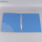 〔R〕A4 3-Ring Binder Folders - Clear & Blue Document Organizers for Office/Study