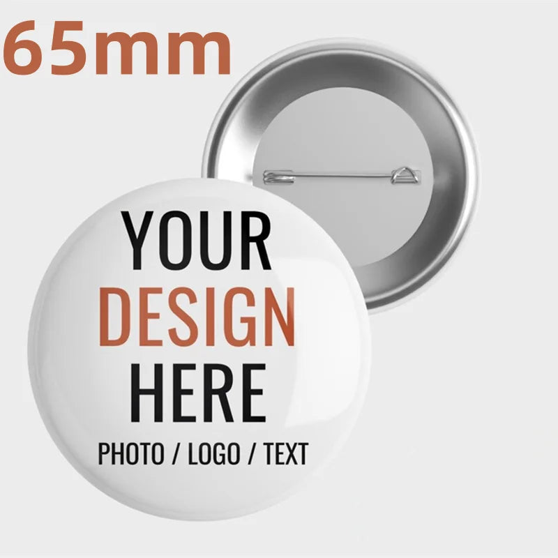 Custom Tinplate Enamel Pins Personalized Creativity Pictures Text Logo Metal Lapel Brooches Jewelry Badges Gifts Wholesale