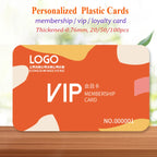 20/50/100PCS Free Custom Thickened Plastic Business Loyalty Card Membership Card Vip Cards Personalized LOGO 0.76mm PVC