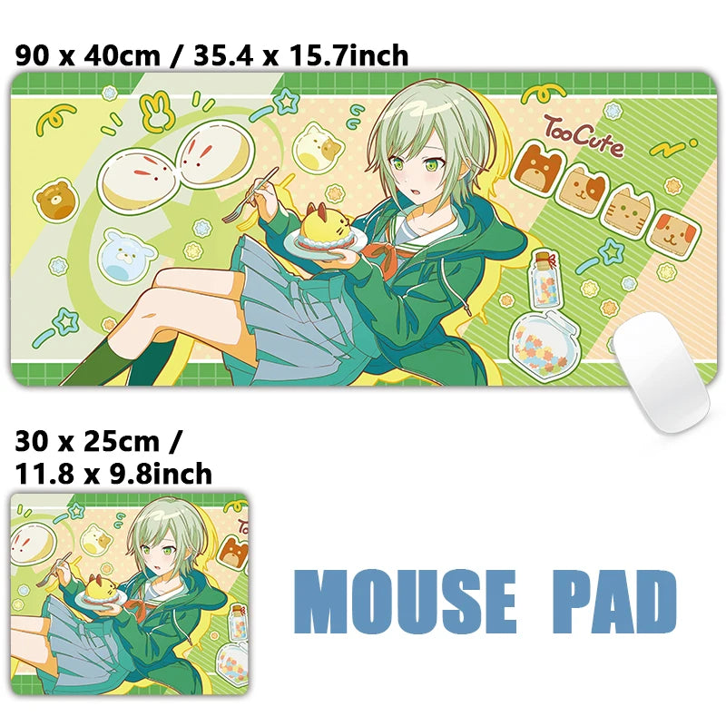 Project Sekai Birthday Full Character 25-ji Nightcord de PJSK Mouse pad Table Mat Gaming XXL Anime Mousepad Keyboard Desktop Mat