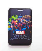 Marvel The Avengers PVC Card Cover Student Campus Hanging Neck Bag Card Holder Lanyard ID Card Holders key chain