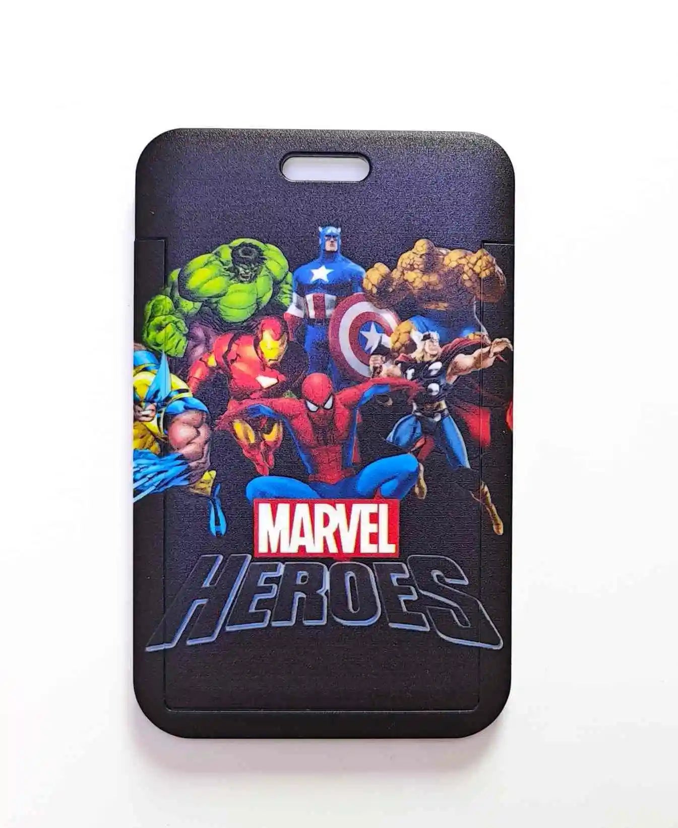 Marvel The Avengers PVC Card Cover Student Campus Hanging Neck Bag Card Holder Lanyard ID Card Holders key chain