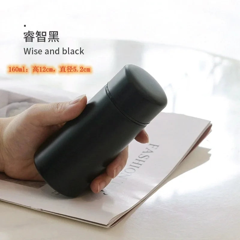 160ml 304 Stainless Steel Insulated Cup Mini Pocket Cup Portable Travel Cup For Outdoor Camping Hiking Thermos Bottle