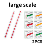 Space Ball Multi-functional Triangular Ruler Student Stationery 12.5/30cm Drafting Tool Scale Ruler Architect Technical Ruler
