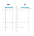 45 Sheets A5 A6A7 Loose Leaf Notebook Refill Spiral Binder Inner Page Weekly Monthly To Do Line Dot Grid Inside Paper Stationery